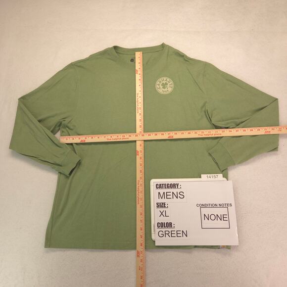Carhartt Loose Fit Casual Crew Neck Long Sleeve T Shirt Mens Size XL Green - Picture 4 of 8
